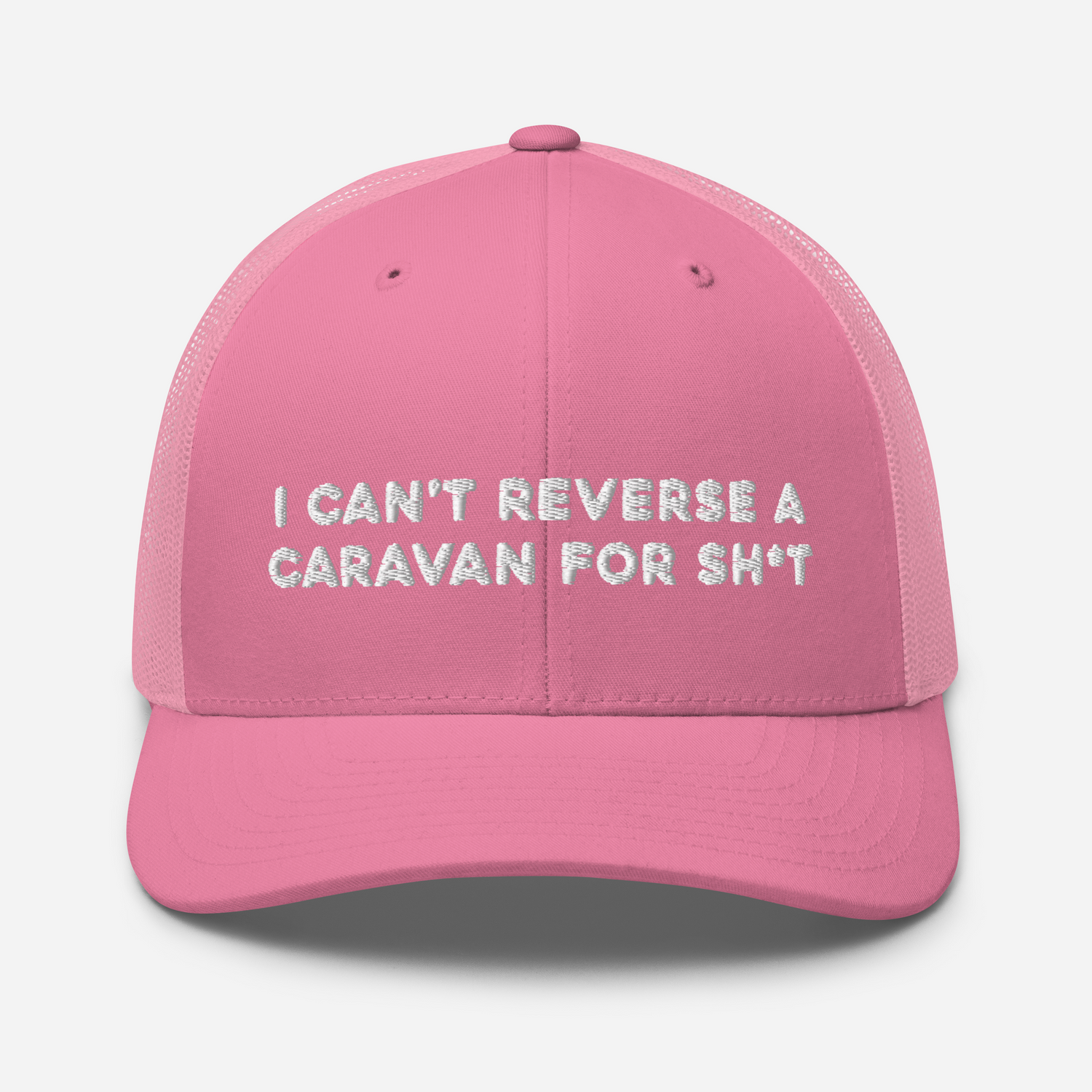 'I can't reverse a caravan for sh*t' Caps